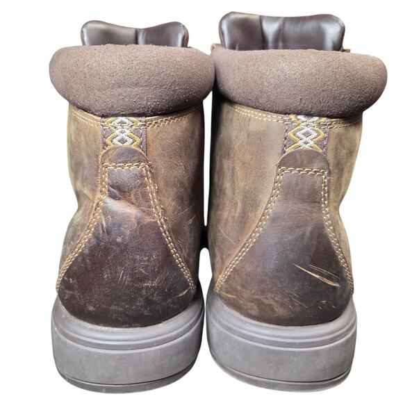 Men's UGG Biltmore Leather Waterproof Brown Size 11 Moc Toe Lace‎ Up Soft Comfy - Picture 9 of 16